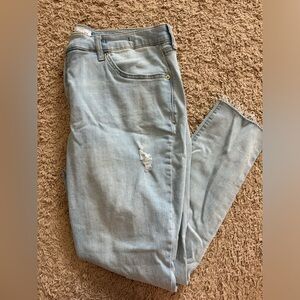 Crown and ivy high rise skinny crop jeans